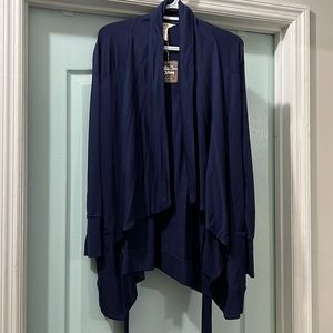 Matilda Jane Cardigan with pockets and belt, Navy Blue, XS, BNWT, $50